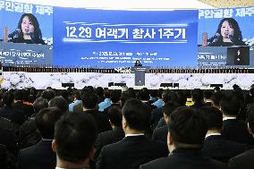 1st anniv. of Jeju Air crash in S. Korea