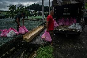 Military Aid Distribution After Tropical Cyclone in Aceh - Indonesia