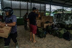 Military Aid Distribution After Tropical Cyclone in Aceh - Indonesia