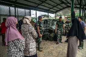 Military Aid Distribution After Tropical Cyclone in Aceh - Indonesia