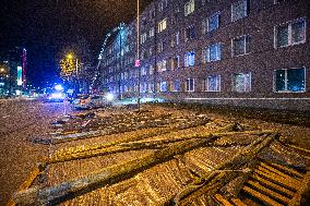Storm and strong winds in Estonia