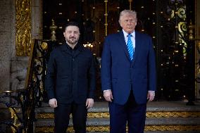 President Trump Meets with Ukrainian President Zelenskyy - Mar-a-Lago