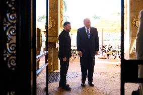 President Trump Meets with Ukrainian President Zelenskyy - Mar-a-Lago