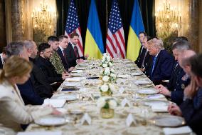 President Trump Meets with Ukrainian President Zelenskyy - Mar-a-Lago