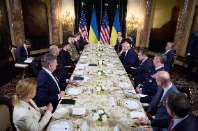 President Trump Meets with Ukrainian President Zelenskyy - Mar-a-Lago