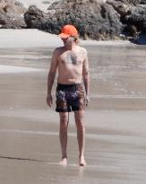 Heidi Klum, Tom Kaulitz and Bill Kaulitz in St Barths - France