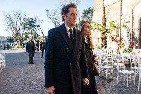 Funeral of Maria Sole Agnelli in Palidoro - Italy