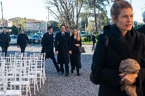 Funeral of Maria Sole Agnelli in Palidoro - Italy