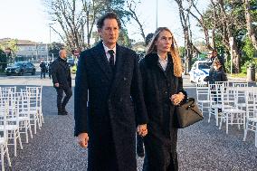 Funeral of Maria Sole Agnelli in Palidoro - Italy