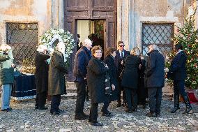 Funeral of Maria Sole Agnelli in Palidoro - Italy