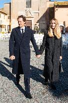 Funeral of Maria Sole Agnelli in Palidoro - Italy