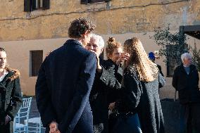 Funeral of Maria Sole Agnelli in Palidoro - Italy