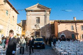 Funeral of Maria Sole Agnelli in Palidoro - Italy