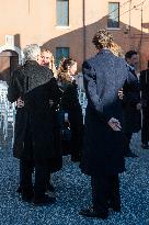 Funeral of Maria Sole Agnelli in Palidoro - Italy