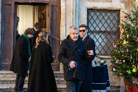 Funeral of Maria Sole Agnelli in Palidoro - Italy