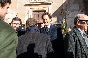 Funeral of Maria Sole Agnelli in Palidoro - Italy