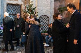 Funeral of Maria Sole Agnelli in Palidoro - Italy