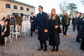 Funeral of Maria Sole Agnelli in Palidoro - Italy