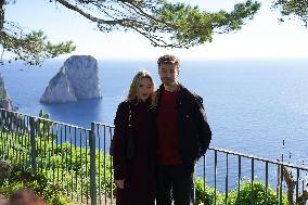 Alanah Bloor with Fred Topping in Capri - Italy