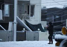 Rare Heavy Snowfall Blankets Erbil After 6 Years - Iraq