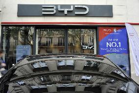 Illustration - Paris BYD Cars Showroom