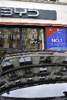 Illustration - Paris BYD Cars Showroom