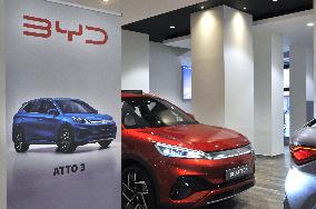 Illustration - Paris BYD Cars Showroom