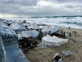 Tents Damaged By Storms - Khan Yunis