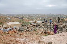 Life in Tents After Demolition - Palestine