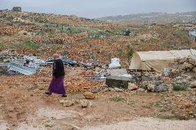 Life in Tents After Demolition - Palestine