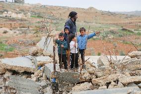 Life in Tents After Demolition - Palestine