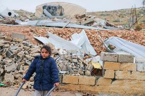 Life in Tents After Demolition - Palestine
