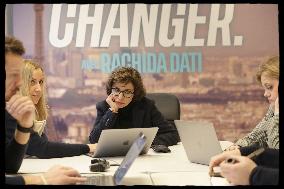 Exclusive - Rachida Dati At Campaign Headquarters - Paris