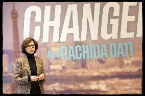 Exclusive - Rachida Dati At Campaign Headquarters - Paris