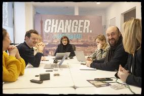 Exclusive - Rachida Dati At Campaign Headquarters - Paris