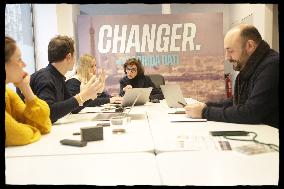 Exclusive - Rachida Dati At Campaign Headquarters - Paris