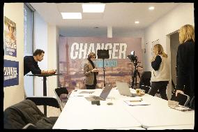 Exclusive - Rachida Dati At Campaign Headquarters - Paris