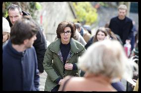 Exclusive - Rachida Dati At Montmartre Visit - Paris
