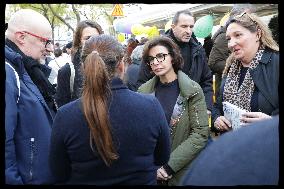 Exclusive - Rachida Dati At Montmartre Visit - Paris