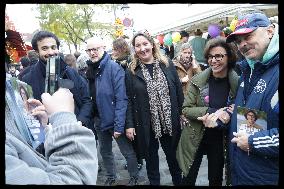 Exclusive - Rachida Dati At Montmartre Visit - Paris