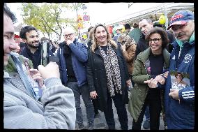 Exclusive - Rachida Dati At Montmartre Visit - Paris