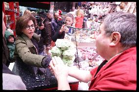 Exclusive - Rachida Dati At Montmartre Visit - Paris