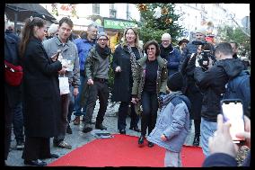Exclusive - Rachida Dati At Montmartre Visit - Paris