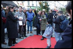 Exclusive - Rachida Dati At Montmartre Visit - Paris