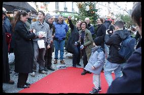 Exclusive - Rachida Dati At Montmartre Visit - Paris