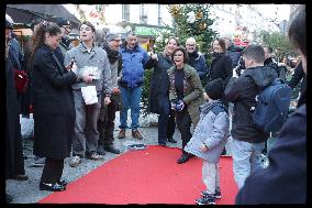 Exclusive - Rachida Dati At Montmartre Visit - Paris