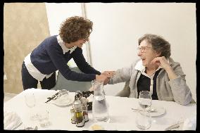 Exclusive - Rachida Dati At Jean Baptiste Carpeaux Retirement Home - Paris