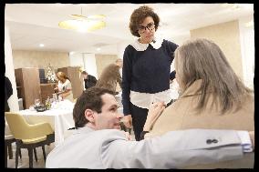 Exclusive - Rachida Dati At Jean Baptiste Carpeaux Retirement Home - Paris