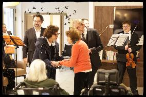 Exclusive - Rachida Dati At Jean Baptiste Carpeaux Retirement Home - Paris