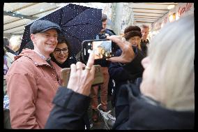 Exclusive - Rachida Dati At Monge Market Visit - Paris